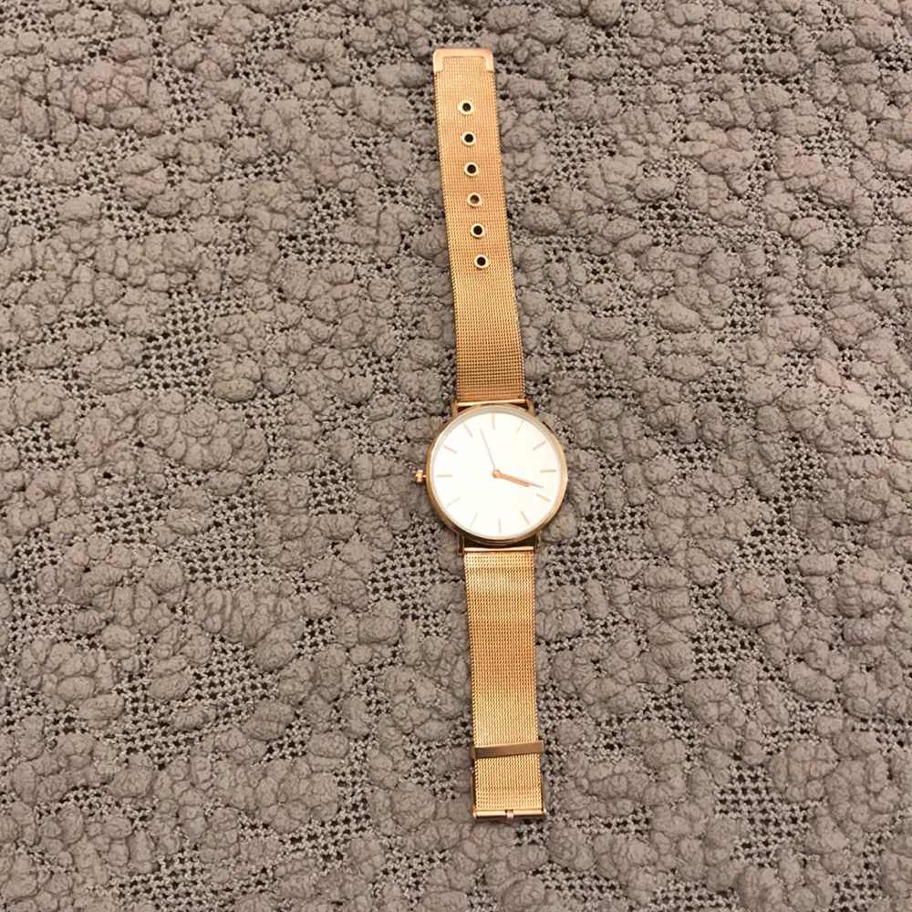 Rose gold watch